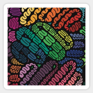 Bright Colorful Rainbow Swirlers Sticker